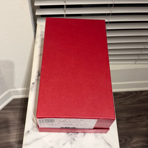 Salvatore Ferragamo Red Shoe Box with Original Tissue Paper & Label - Picture 3 of 4